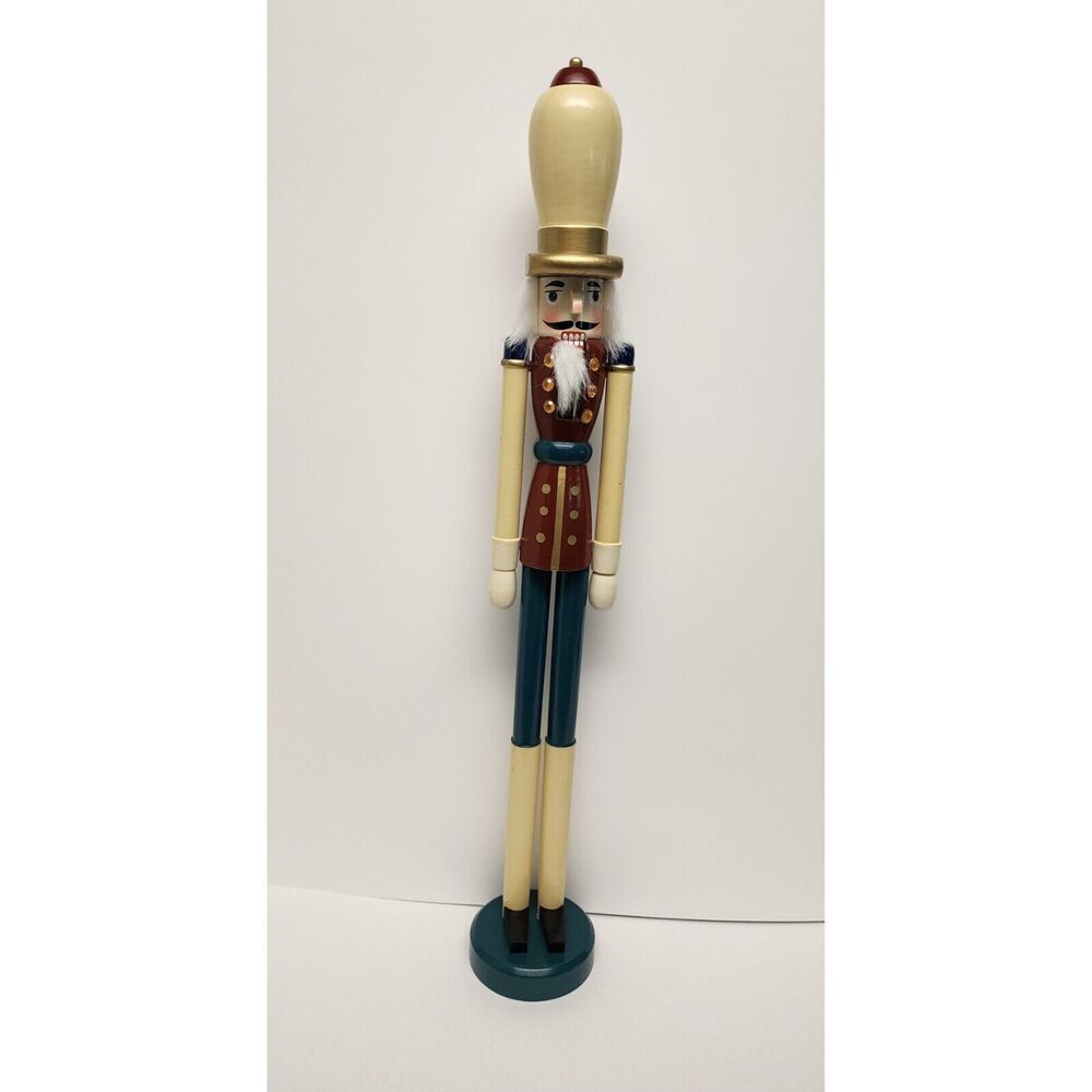 Vintage 1990 Handcrafted 23" Soldier Nutcracker Christmas Holiday Decor